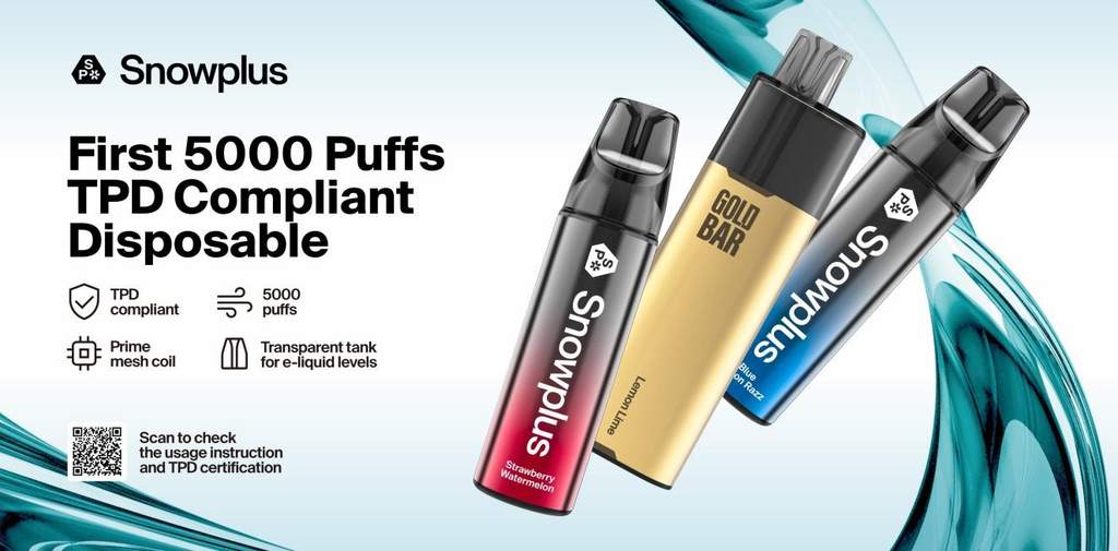 Snowplus Redefines Disposable Vaping with New 5,000 Puffs E-Cigarettes